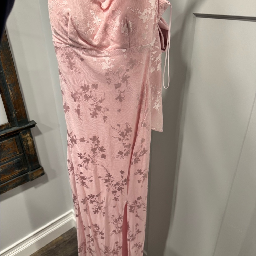 Pink Floral Maxi Dress